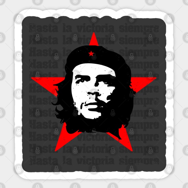 Che Guevara Revolution Rebel Cuban Guerrilla Revolution Sticker by HiDearPrint